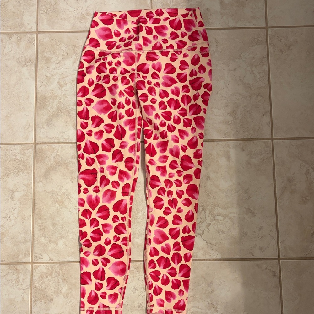 Fabletics Pink Floral Leggings